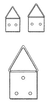 klapoog vermessingd 24mm 1000 stuks