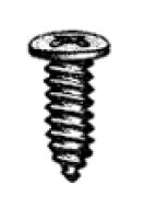 houtschroefje zwart kruiskop per 500 stuks 2,5 x 8 mm