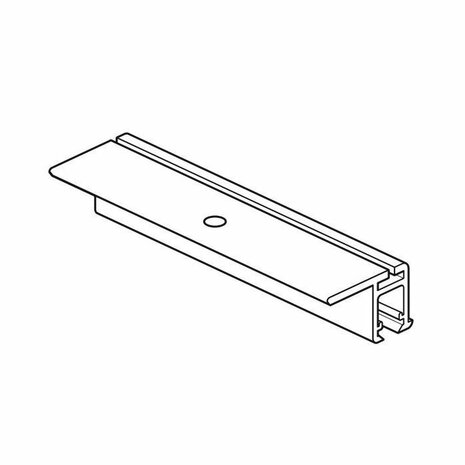  prorail flat wit 300 cm (4 gaten per m1)